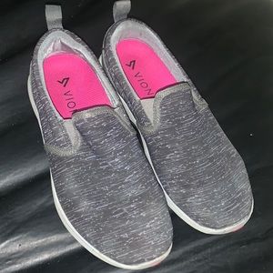 VIONIC Agile KEA Black/Grey Supportive Slip-on Sneaker size 7